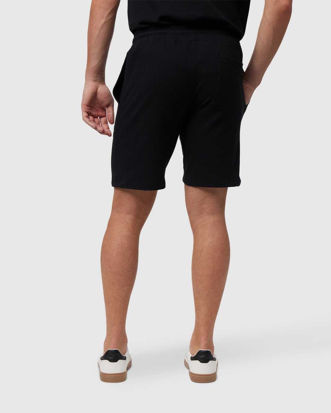 Short Psycho Bunny Stanford Light Pique Sweatshort Noir Homme | LHN-47676950